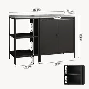 Set dulap si raft pentru exterior Bolognano [casa.pro]