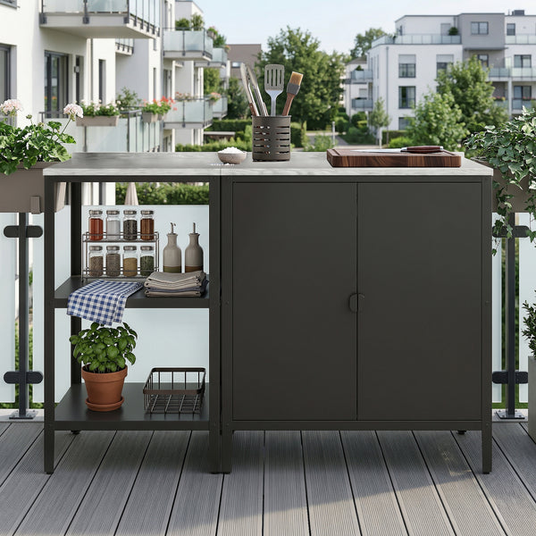 Set dulap si raft pentru exterior Bolognano [casa.pro]