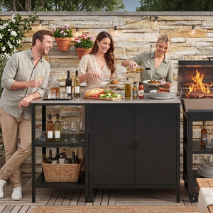 Set dulap si raft pentru exterior Bolognano [casa.pro]