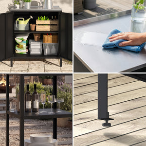 Set dulap si raft pentru exterior Bolognano [casa.pro]