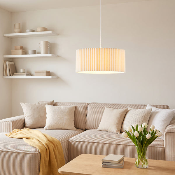 Lustră suspendată Kupimi Ø45 cm Bej [lux.pro]