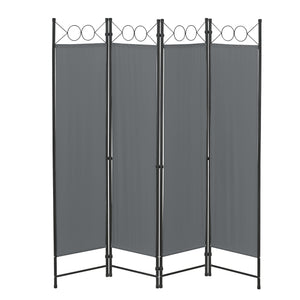 Raumteiler Saragossa 4 - teilig 160x171 cm versch Farben en.casa - premiumXL