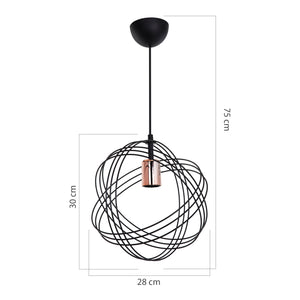 Lustră suspendată Hove E27 metal în diferite culori [lux.pro]