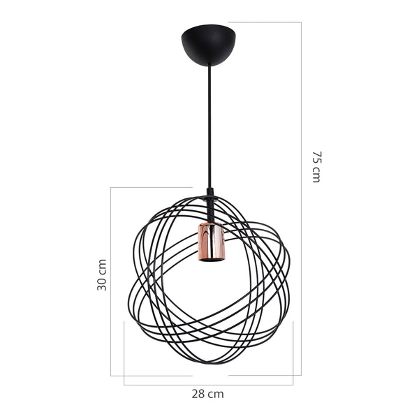 Lustră suspendată Hove E27 metal în diferite culori [lux.pro]