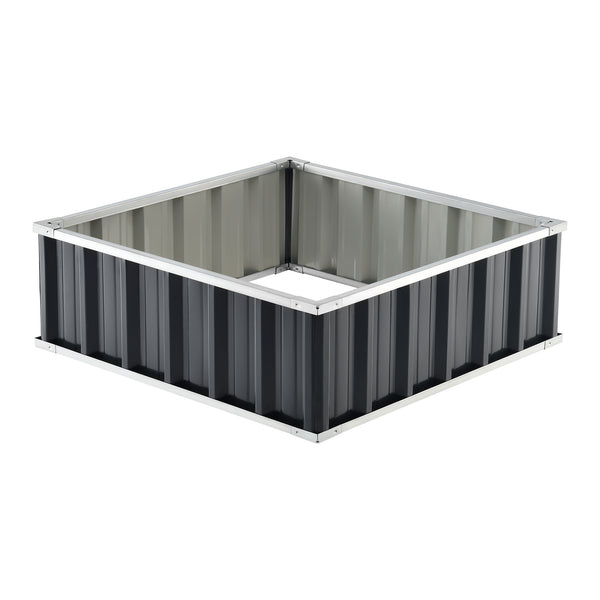 Jardiniera gradina Zevenaar otel galvanizat masuri diferite [en.casa]