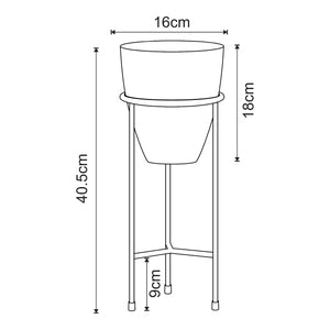 Suport plante Asten, 40,5 cm metal [en.casa]
