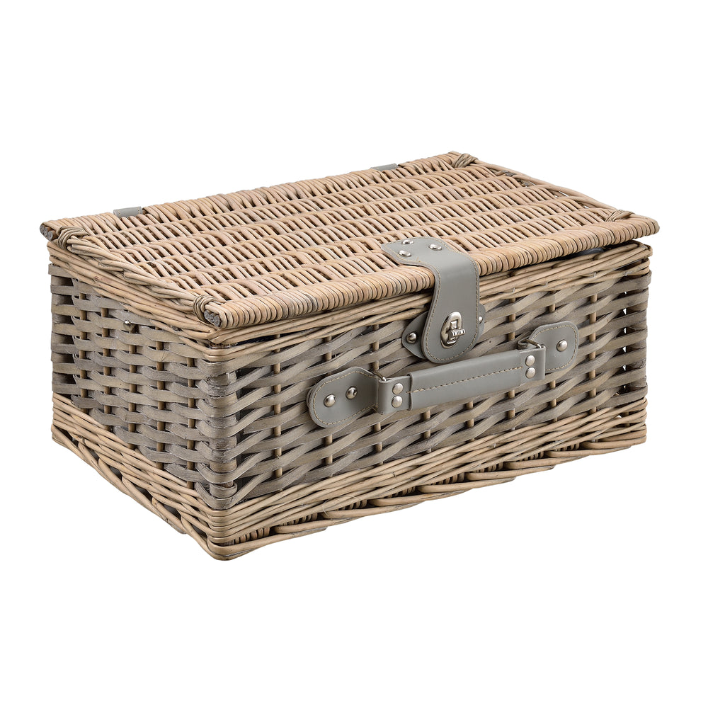 Picknickkorb mit Besteck - Set für 2/4 Personen in versch. Farben casa.pro - premiumXL