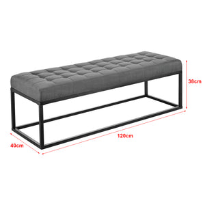 Bancheta tapitata dormitor Salta 120 x 40 x 38 cm culori diferite [pro.tec]
