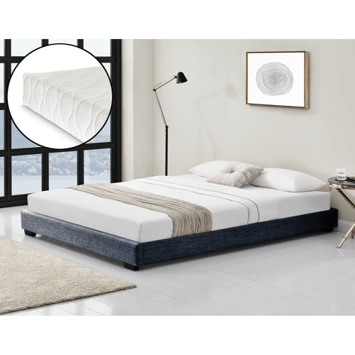 Pat de tapițerie Solingen din piele ecologică cu saltea din spumă rece 90x200 cm Corium