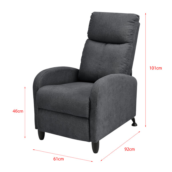 Fotoliu Relax cu spatar reglabil materiale si culori diferite [en.casa]