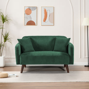 Canapea tapitata cu 2 perne Midt 132x70x80.5cm [en.casa]