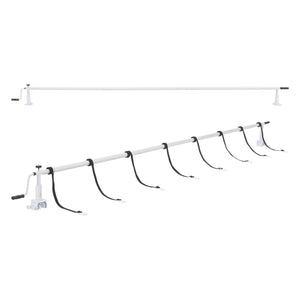 Derulator prelata piscina Oliveti  555 cm aluminiu/plastic [en.casa]