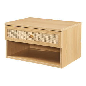 Raft de perete cu 1 sertar 40x31,5x23cm pal [en.casa]