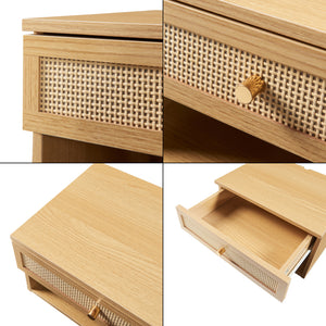 Raft de perete cu 1 sertar 40x31,5x23cm pal [en.casa]