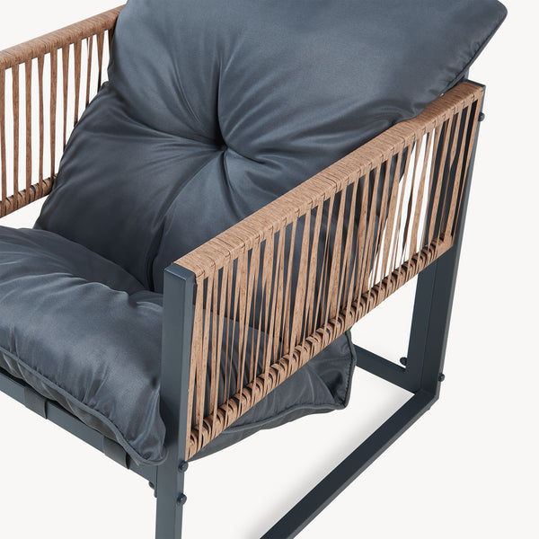Set 4 piese mobilier gradina masa banca si 2 scaune Karg [casa.pro]