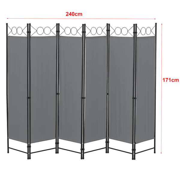 Paravan Saragossa pliabil 171 x 240 cm culori diferite [en.casa]