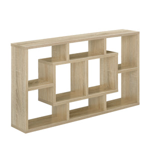 Wandregal Saputit 85 x 47,5 x 16 cm Hängeregal in Eichen - Optik en.casa - premiumXL