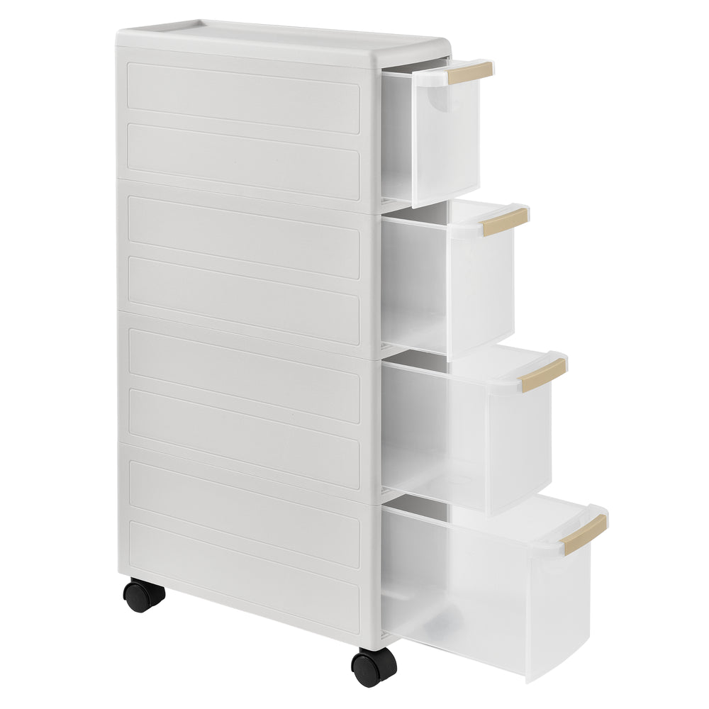 Rollregal in versch. Größen Weiß en.casa - premiumXL