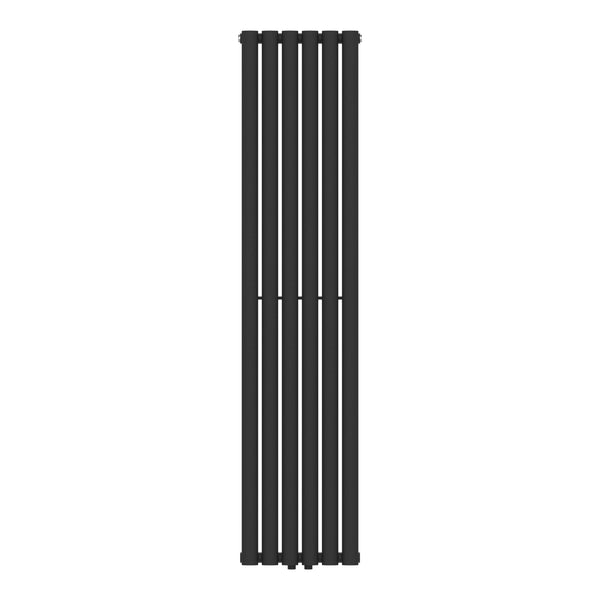 Radiator Nore 160x36cm negru 636W [neu.haus]