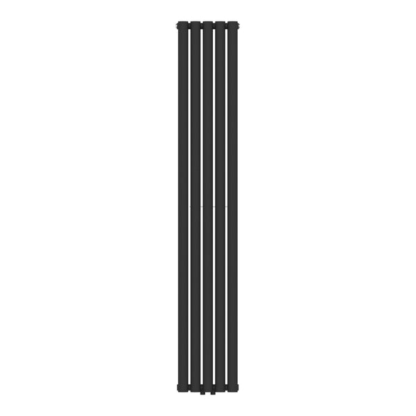 Radiator dublu NoreM2 180x30cm negru 1122W [neu.haus]