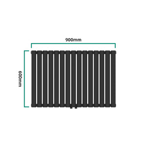 Radiator Nore 60x90cm negru 653W [neu.haus]