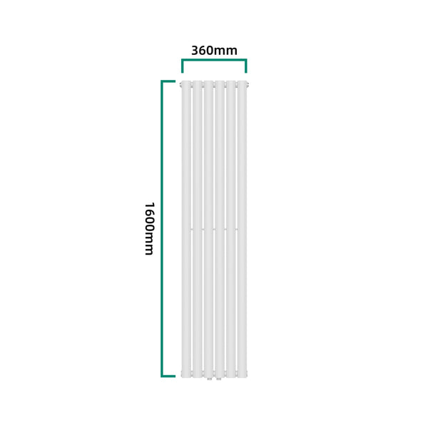 Radiator dublu Nore 160x36cm alb 1198W [neu.haus]