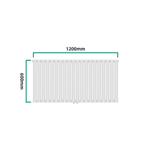 Radiator Nore 60x120cm alb 857W [neu.haus]