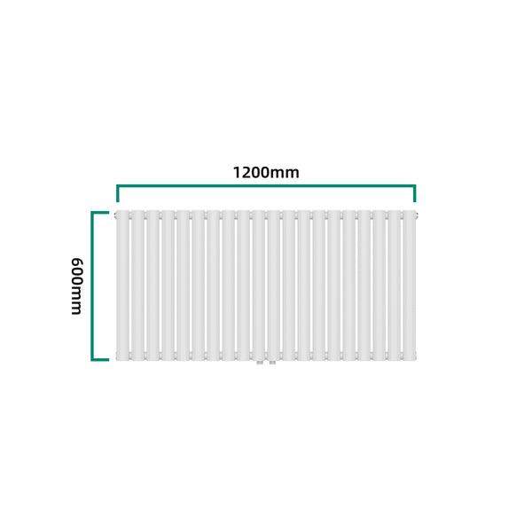 Radiator Nore 60x120cm alb 857W [neu.haus]