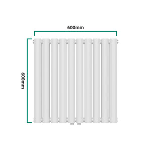 Radiator dublu Nore 60x60cm alb 800W [neu.haus]