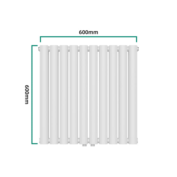 Radiator dublu Nore 60x60cm alb 800W [neu.haus]