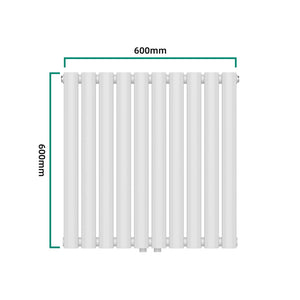 Radiator Nore 60x60cm alb 449W [neu.haus]