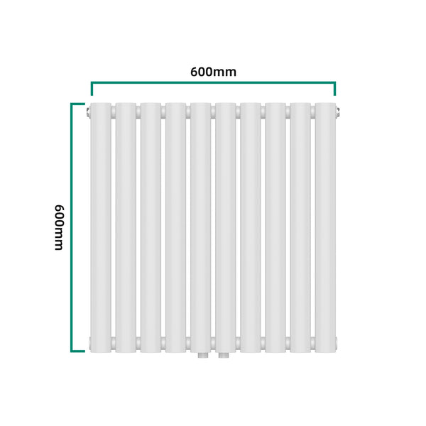 Radiator Nore 60x60cm alb 449W [neu.haus]