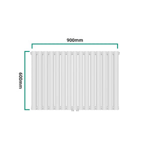 Radiator dublu Nore 60x90cm alb 1180W [neu.haus]