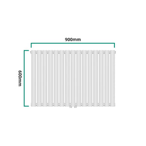 Radiator Nore 60x90cm alb 653W [neu.haus]