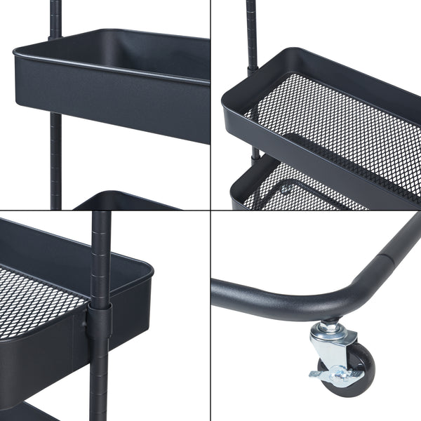 Suport mobil haine Kumad 174,5x58x36cm metal [en.casa]
