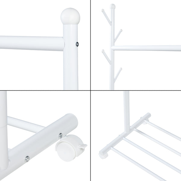 Suport mobil haine Snasa 170x105x43cm metal [en.casa]