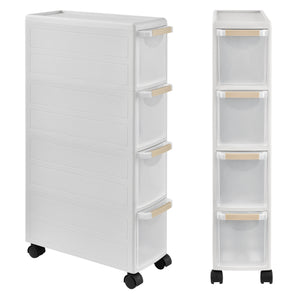 Raft AATR-650x pe roti PP alb masuri diferite [en.casa]