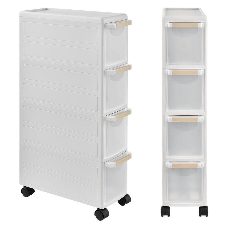 Schiță cotată Raft AATR-650x pe roti PP alb masuri diferite [en.casa]