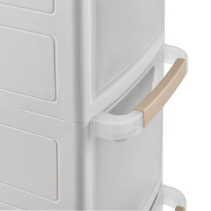 Raft AATR-650x pe roti PP alb masuri diferite [en.casa]