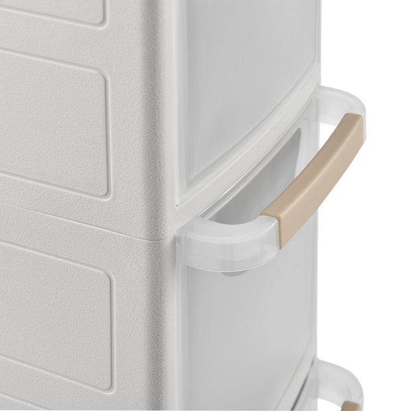 Raft AATR-650x pe roti PP alb masuri diferite [en.casa]