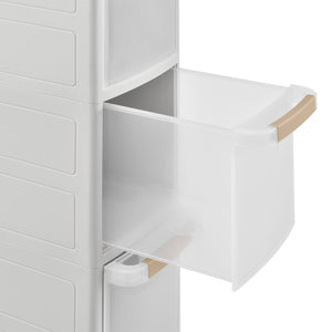 Raft AATR-650x pe roti PP alb masuri diferite [en.casa]