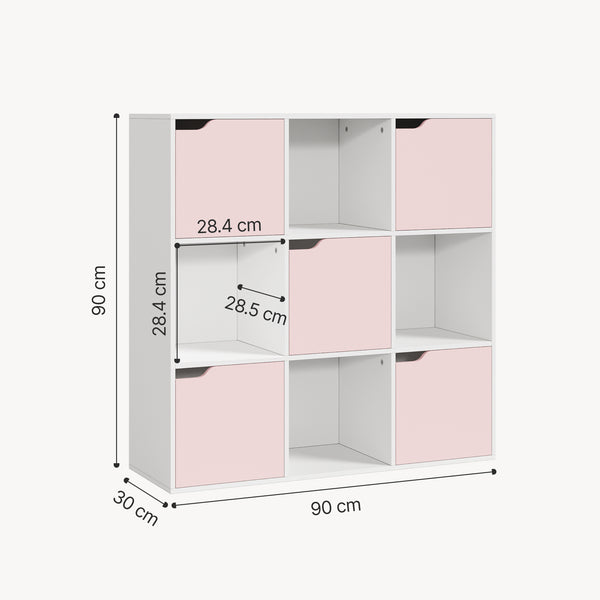 Raft copii Ljunshund 90x90x30 cm cu 5 usi [en.casa]