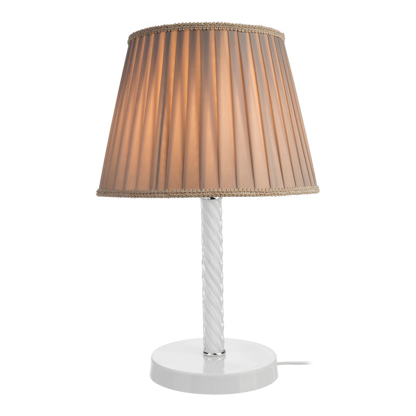 Lampă de masă Kilbride E27 metal sticlă textil în diferite culori [lux.pro]