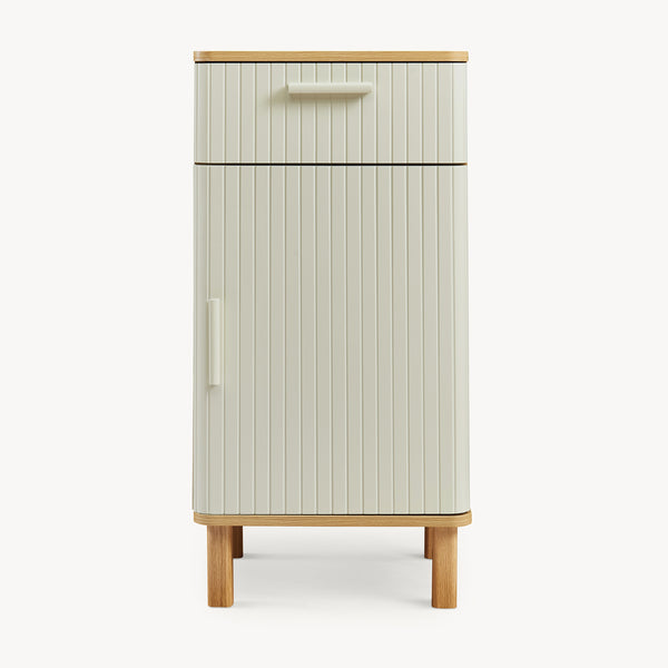 Set 2/3/4 piese mobilier baie Ferrersp efect lemn stejar/oatmeal [en.casa]