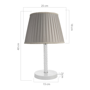 Lampă de masă Kilbride E27 metal sticlă textil în diferite culori [lux.pro]