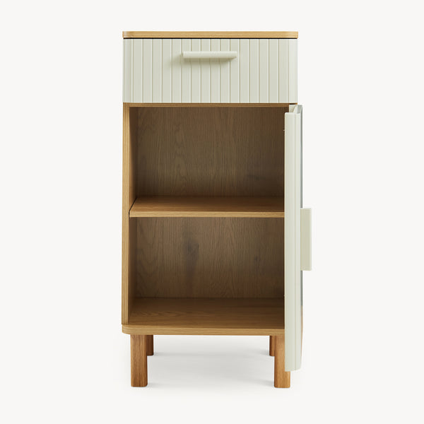 Set 2/3/4 piese mobilier baie Ferrersp efect lemn stejar/oatmeal [en.casa]