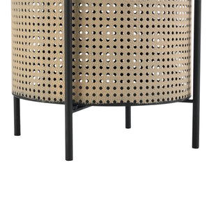 Masuta cafea Beaumont negru/culoarea nisipului masuri diferite [en.casa]