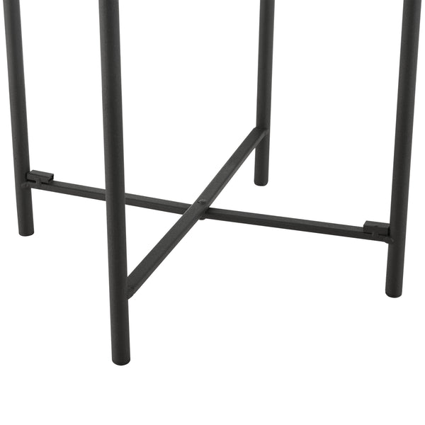 Masuta cafea Beaumont negru/culoarea nisipului masuri diferite [en.casa]