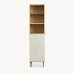 Set 2/3/4 piese mobilier baie Ferrersp efect lemn stejar/oatmeal [en.casa]