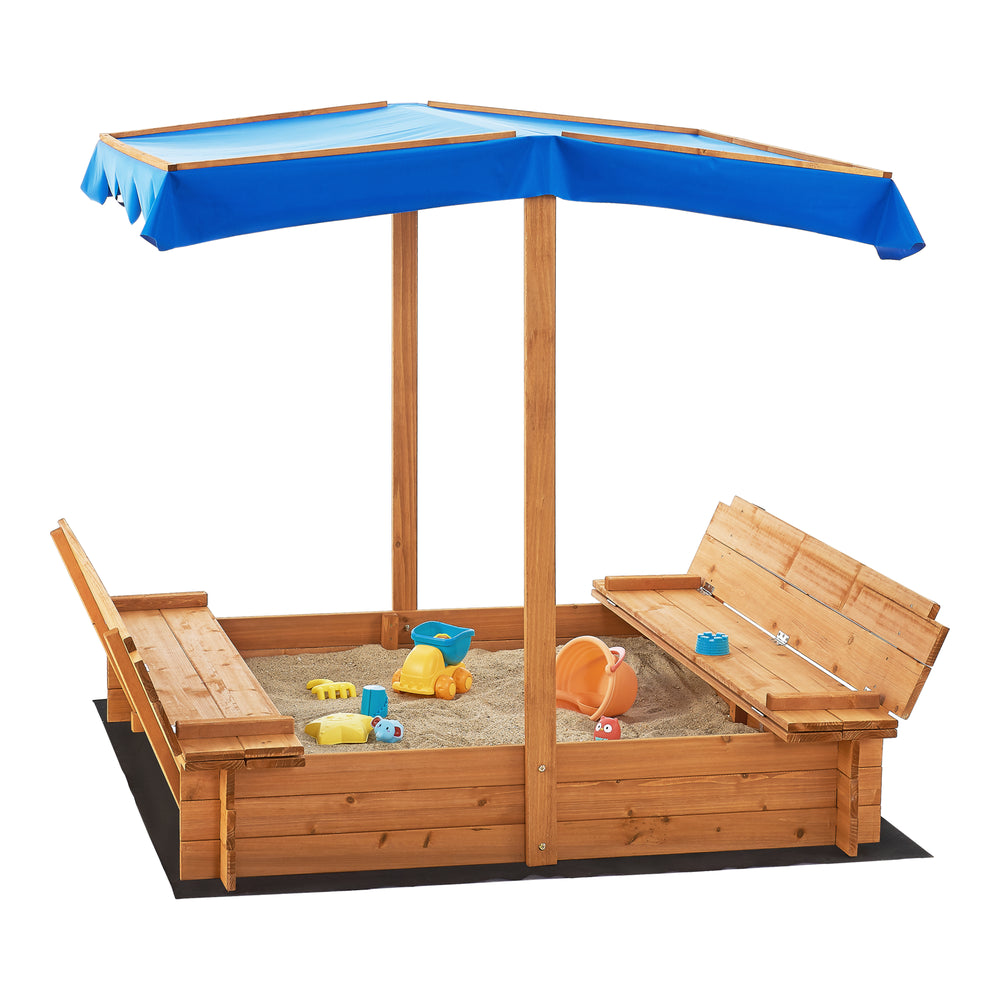 Lada nisip Kellenhusen 120 x 120 x 120 cm brad [en.casa]
